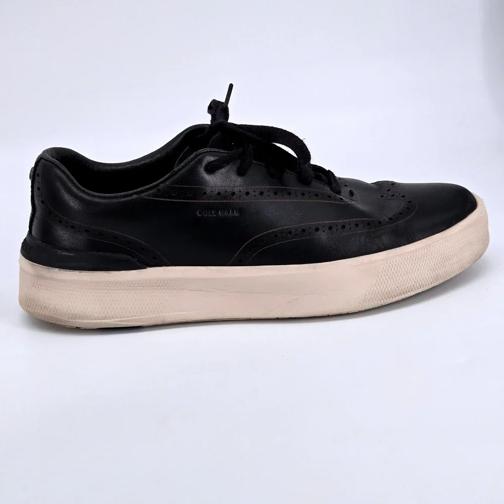 Cole Haan GrandPro Crew Wingtip Black Birch Leather Sneaker Oxford Men's Size 11